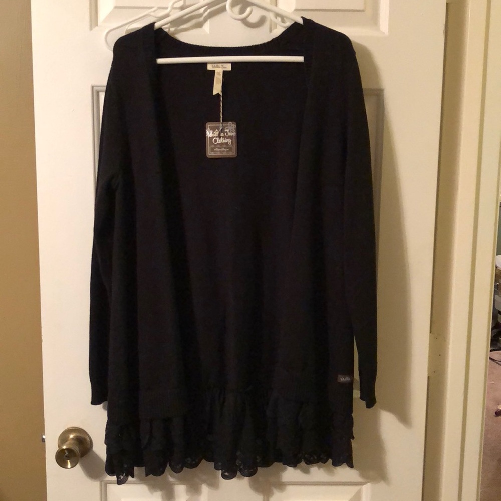 Matilda Jane NWT Black Cardigan